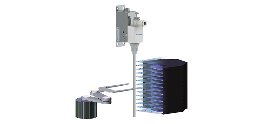 Static electricity removal for silicon wafer handling