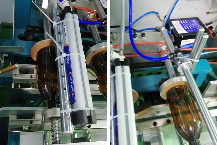 Case of electrostatic dedusting before screen printing on the surface of glass bottles