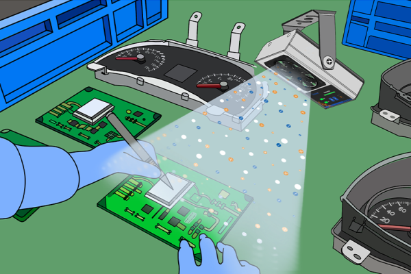 Dashboard assembly static elimination